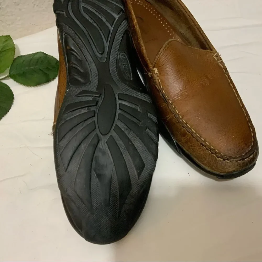 Allen Edmonds Eldorado Driving Loafers Moccasins Shoes Bison Leather Men’s 8.5 D